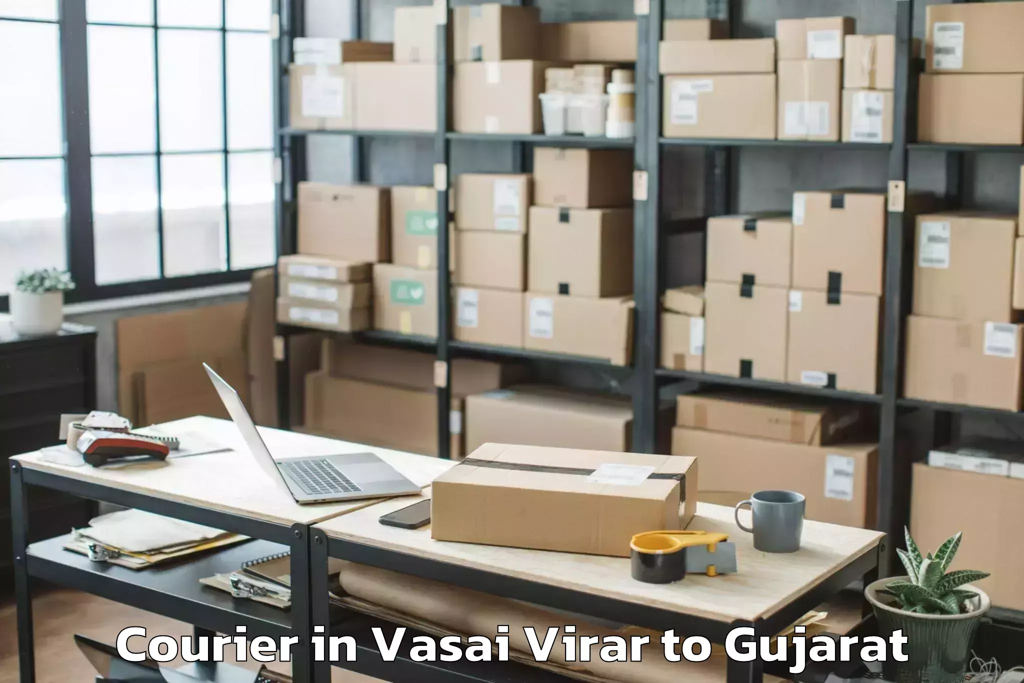 Leading Vasai Virar to Porbandar Airport Pbd Courier Provider